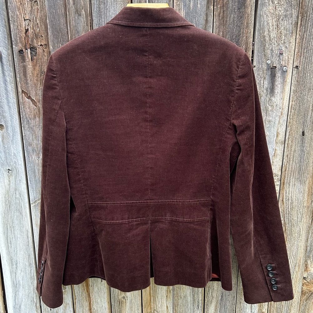 Talbots Corduroy Blazer Jacket Brown 10 - Picture 7 of 14